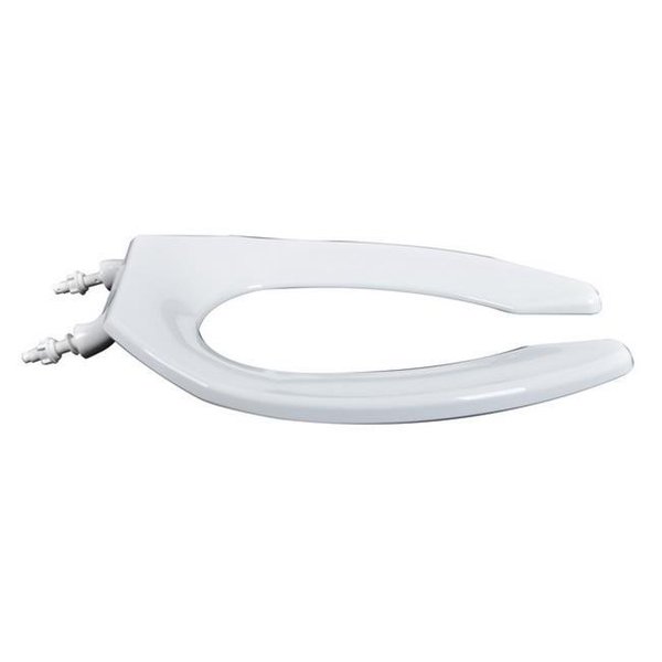 Plumbing Technologies Plumbing Technologies 4F1E1C-00 Commercial Quality Elongated Toilet Seat with Non-Corrosive Check Hinges; White 4F1E1C-00